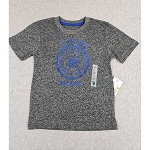 US Polo ASSN TShirt Boys Size 3T Blue Short Sleeved Crew Neck Logo Gray NWT